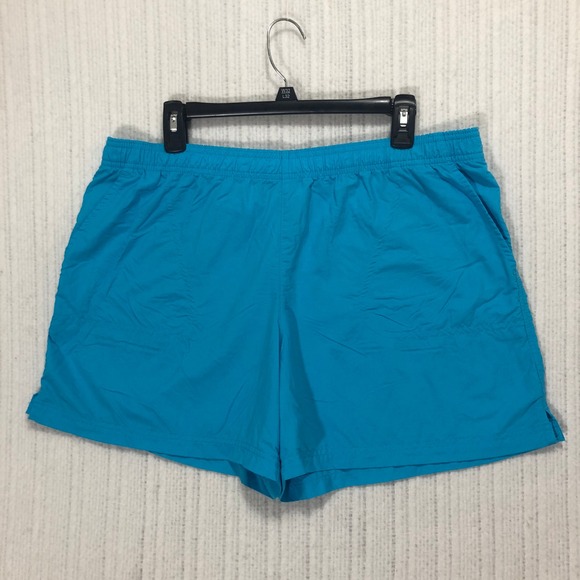 Columbia Pants - Columbia Sportswear Shorts Elastic Waist Activewear Casual Blue Women's Size XL